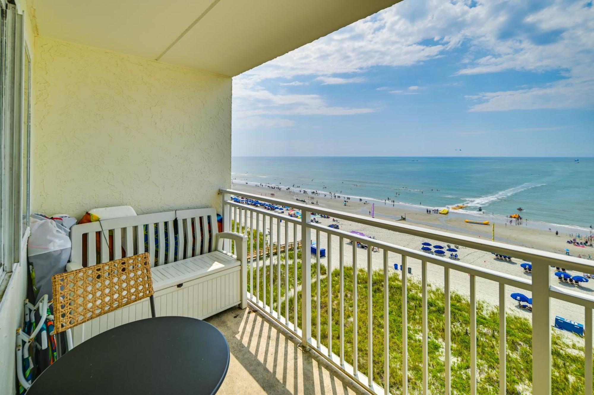 Cozy Coastal Condo With Airy Oceanfront Balcony Myrtle Beach Exterior foto
